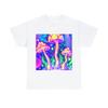 Psychedelic Mushroom T Shirt Art Painting Unisex Adult Nature Tee Rave Hippie