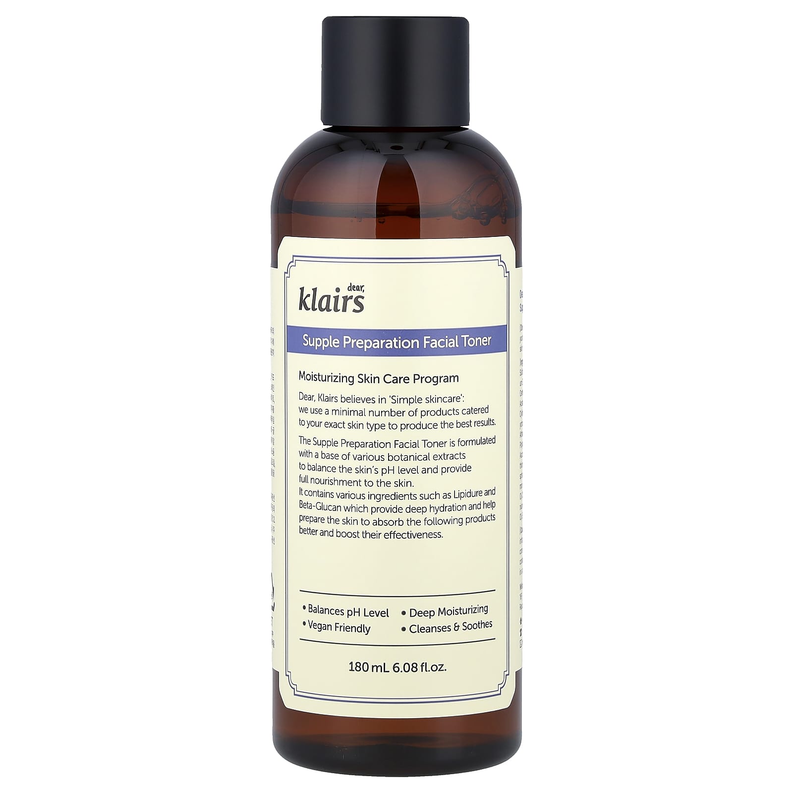 

Klairs, Supple Preparation Facial Toner, 180Ml(6.08Fl Oz)