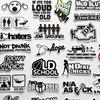 50 ks Vtipné USDM Herafra Sticker Bomb Paródia Nálepky JDM Drift Pretekárske Auto Nálepky