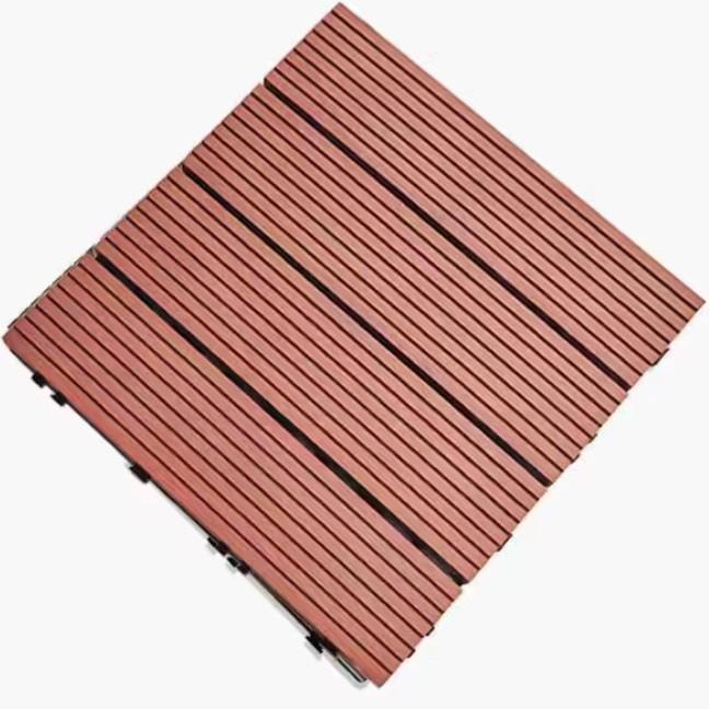 Outdoor Composite Wood-Plastic Flooring: Durable, Anti-Corrosion, Self-Laying for Patio, Balcony, or Terrace