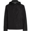 Solid Logo Letter Print Hooded Long Sleeve Jacket Men Jackets Black K10K113005-BEH