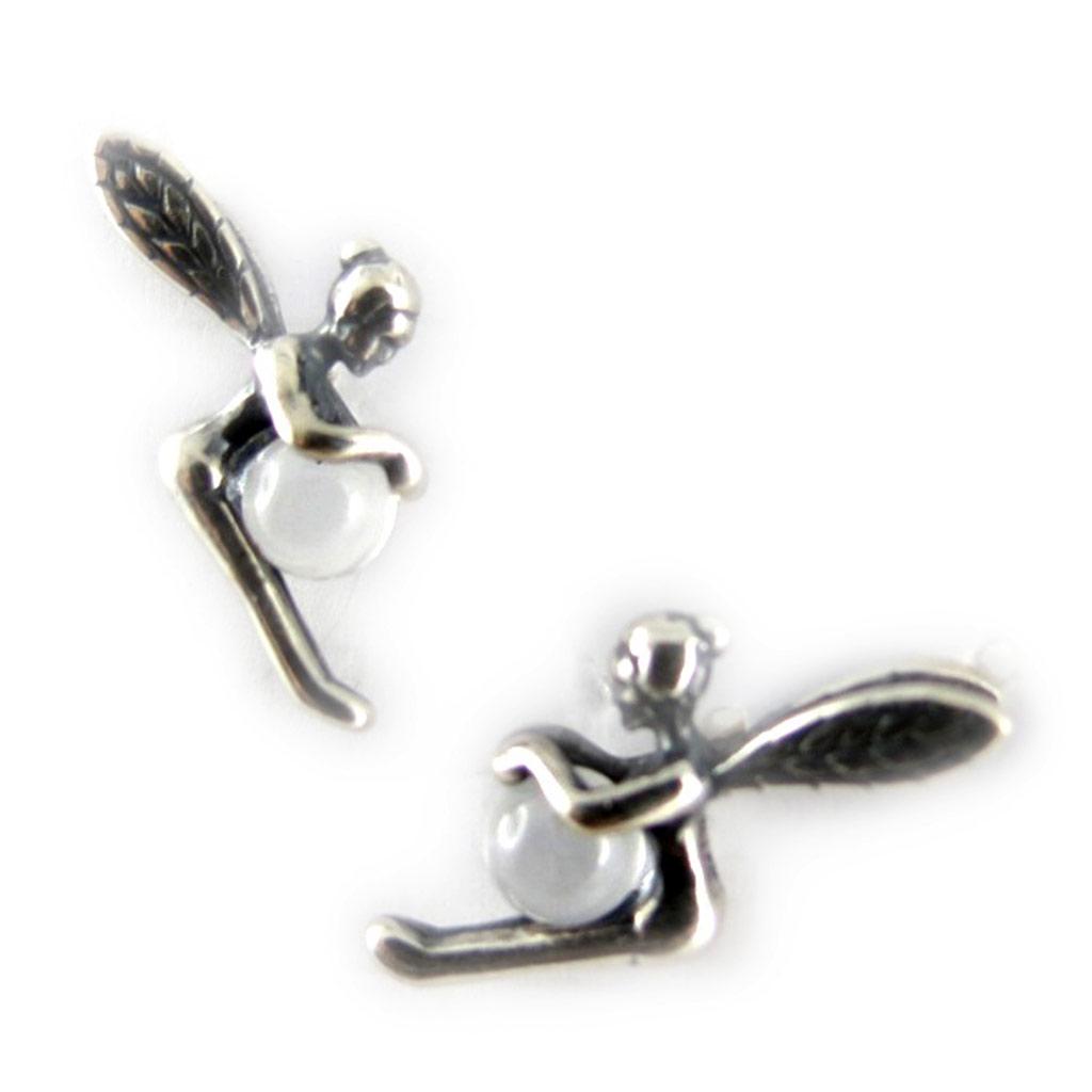 Les Trésors De Lily [C5755] - Silberohrringe 'Tinkerbell' Silber Bergkristall - 10x15 mm