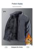 2025 Men's Autumn Winter Thick Velvet Dad Jacket - Loose Fit Cotton Top