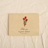 Retro Minimalist Floral and Leaf Greeting Card for Christmas, Birthday, Thanksgiving, or Thank You.