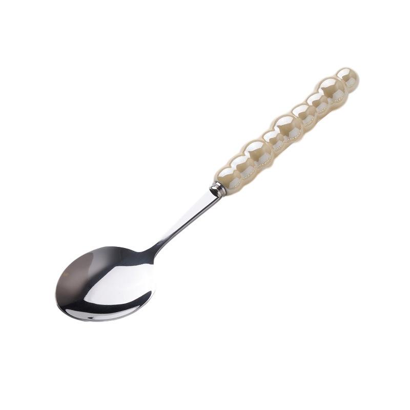 Light Luxury Creative Knife, Fork and Spoon Household Stainless Steel Steak Knife and Fork Western Dessert Spoon Tableware Set High Value