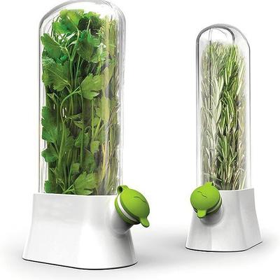 Herb Crisper Saver Pod Container Vegetable Preserving Bottle Keep