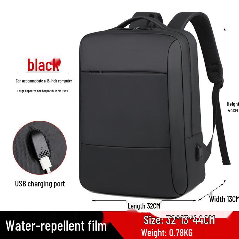 Zhili Men s Large Capacity Multi-purpose Backpack Fits 16-inch Laptop