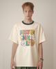 MISTER CHILD Lettering T-Shirt Cream Navy