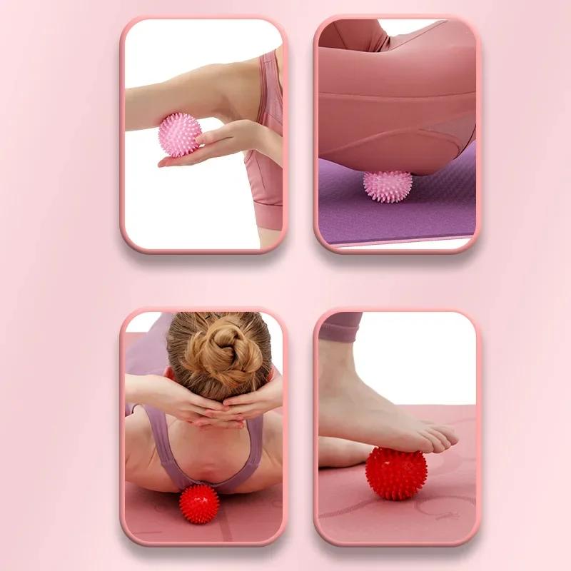 Durable PVC Spiked Massage Ball Trigger Point Sports Fitness Hands And Feet Plantar Pain Relief Fasciitis Relief Sports Ball