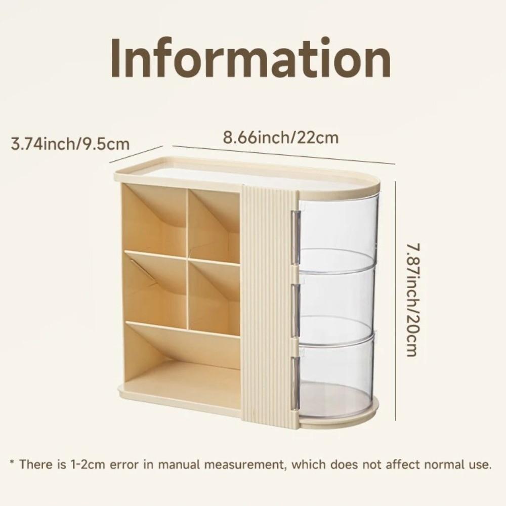 Large Capacity Student Pen Holder Organizer Drawer Style Cosmetic Storage Cabinet  Study Room