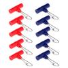 50pcs Sinker Slide Fishing Line with Duo-Lock Snap High-Strength Sinker Slider