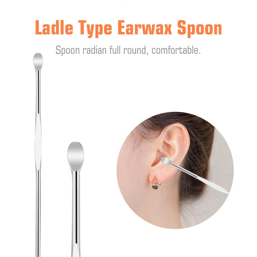 10PCS Earwax Removal Kit Ear Pick Set Earwax Remover Ear Spoon Earpick Ear Picker for Ear Massage Adult Ear Care Tools