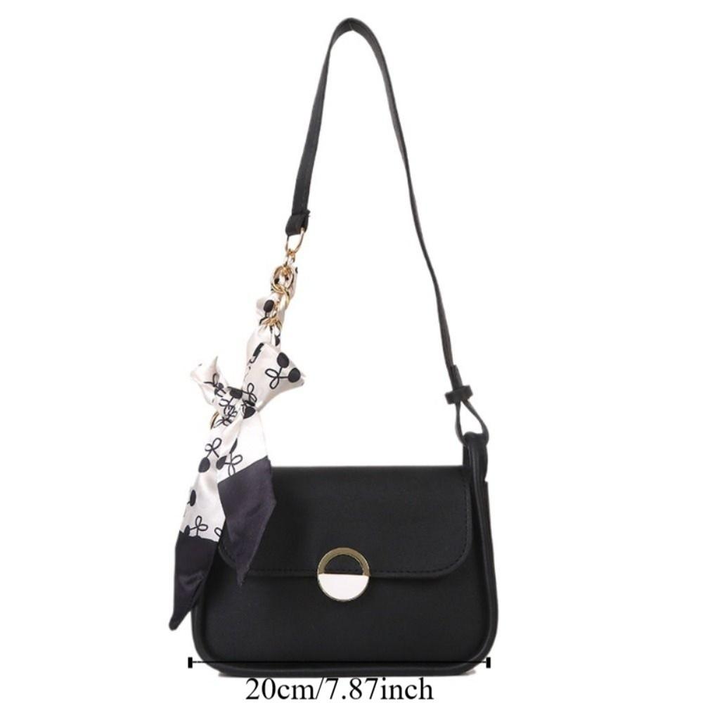 With Ribbon Small Square Bag Large Capacity Chain Crossbody Bag  Female Lady Girl