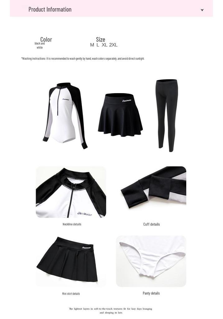 Women's Long Sleeve One-Piece Swimsuit, Sun Protective, Plus Size, Surf & Beachwear, 2026 Collection.