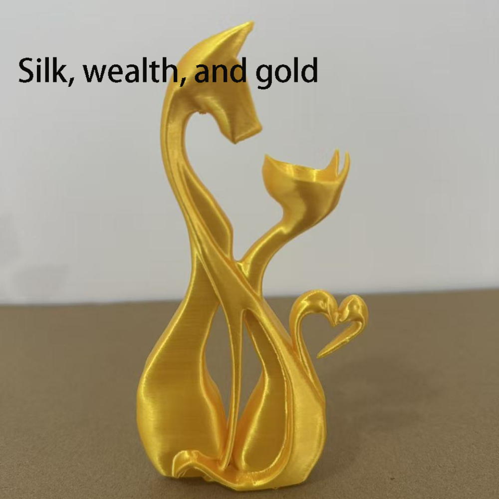 

Новая популярная 3D-печатная элегантная статуэтка кошки, подставка-поднос для колец, креативная и новая игрушка для рук