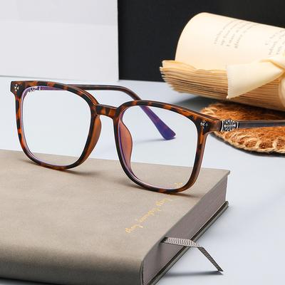 14517 Ultra-Light Tr90 Box Fashion Anti-Blue Flat Mirror, Unisex Can Be Equipped With Myopia Glasses Frame