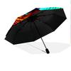 Joker Points Gun Folding Umbrella Portable 8 Paraphenoid Bones Umbrella Three Folds Sun Umbrella