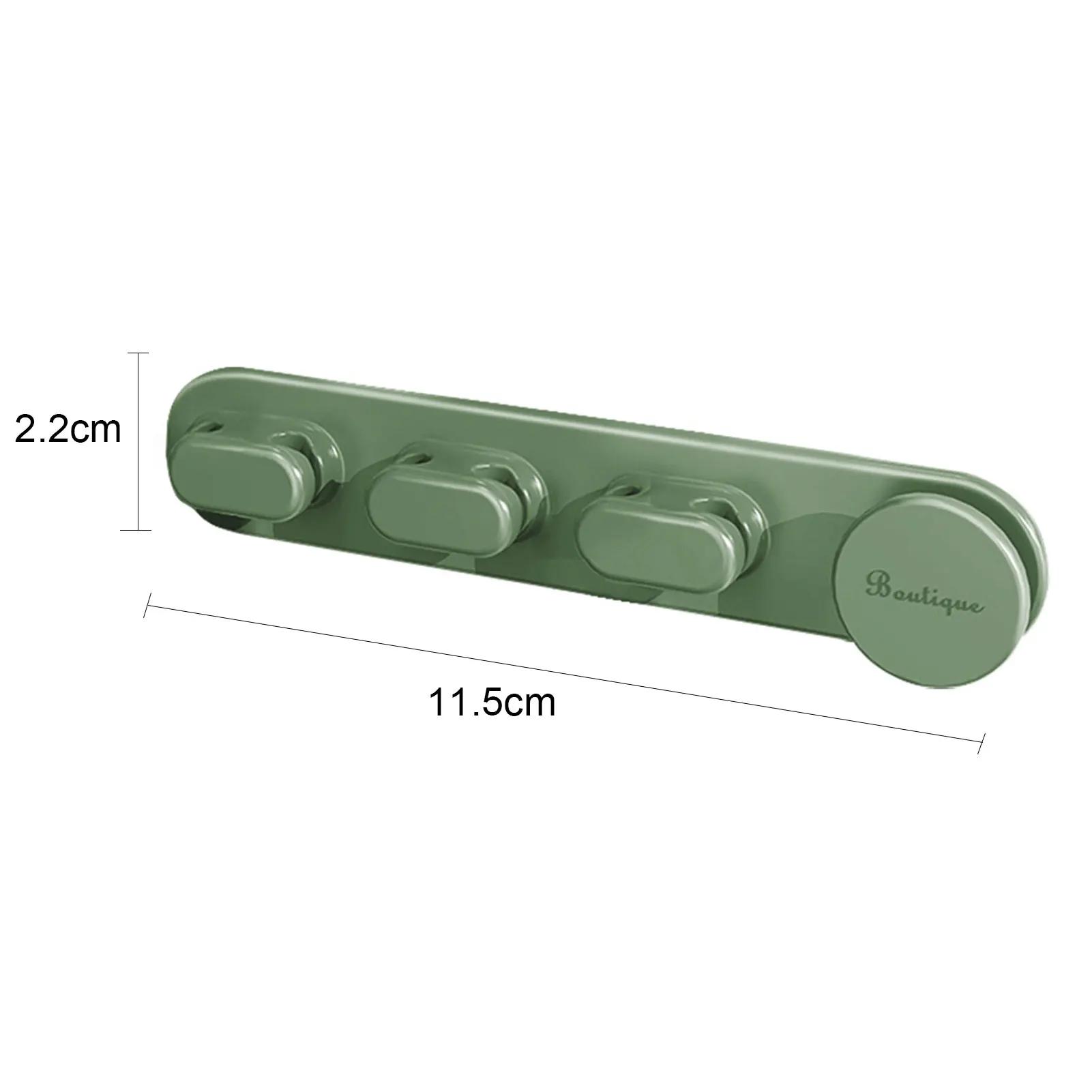 Data Cable Organizer Silicone Charging Cable Hub Clip Self-Adhesive Cable Winder Desktop Organizer Fixed Cable Wrap Cable Clip темно-зеленого