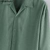 INCERUN Oversized Men Turn Down Collar Long Sleeve Texture Loose Casual Shirts Tops