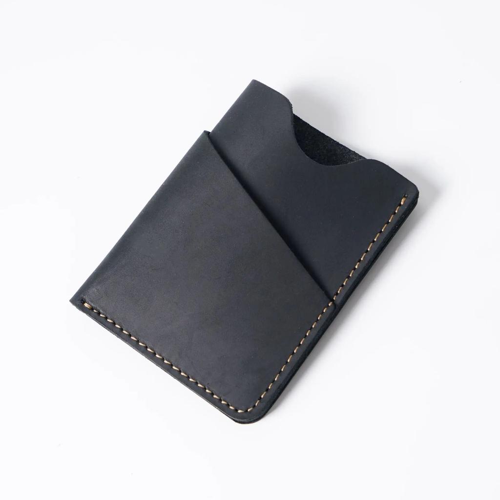 Retro Genuine Leather Credit Card Holder Wallet Bag for Men Small Casual Mini Coin Money ID Business Card Storage Purse Cases
