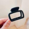 4pcs/set Plastic Hair Claw Clip Small Matte Color Hollowed Square Heart Geometric Shark Clips Hair Clip Women Hair Accessories