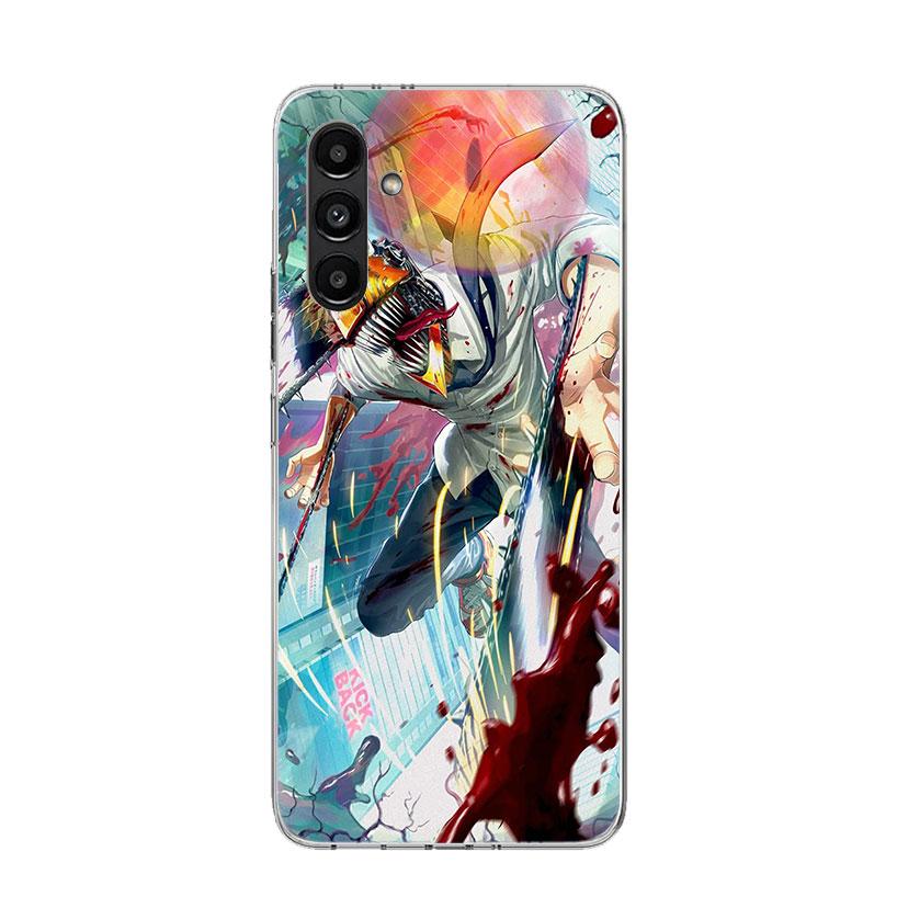 C-Chainsaw Mans Denji Phone Case For Samsung Galaxy A17 A16 A14 A15 A13 A57 A56 A54 A55 A53 A37 A36 A34 A35 A33 A26 A24 A25 A23