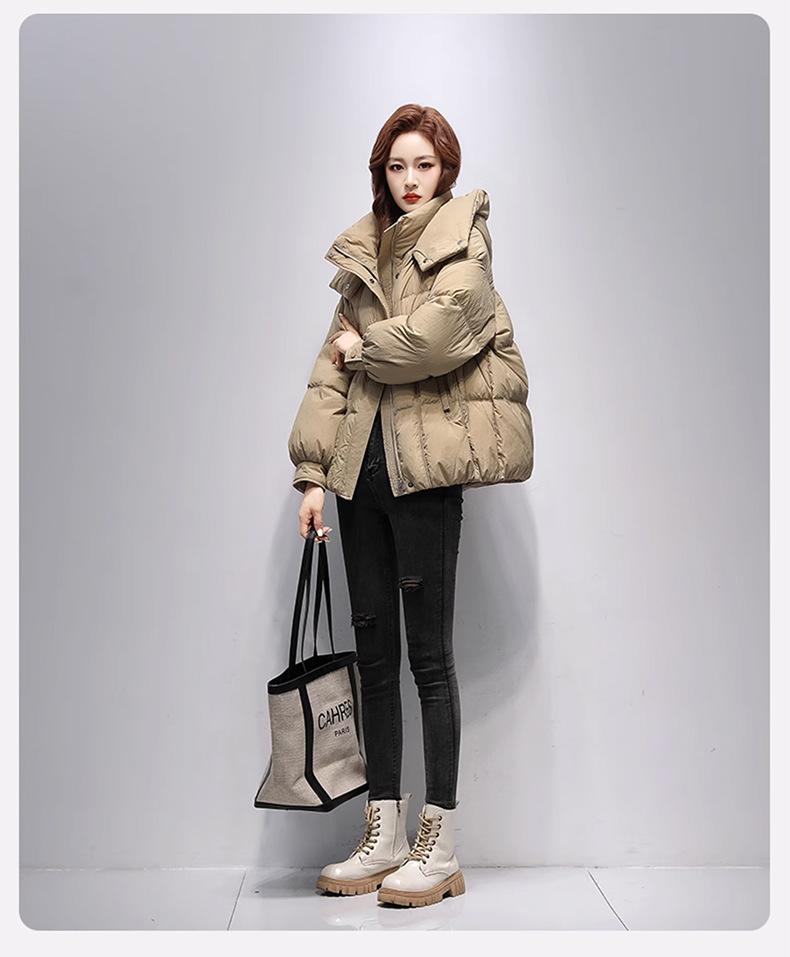 Women’s Short Hooded Windproof Thicken Warm Winter Jacket