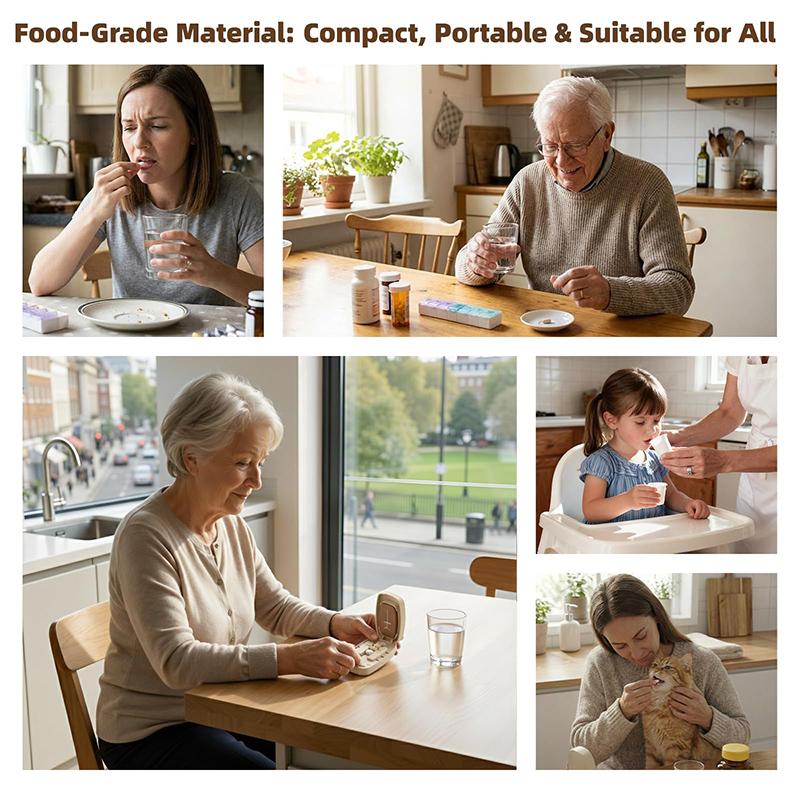 Rectangular Pill Cutter Available In 3 Colors Cuts Pills Into Multiple Sizes Meet Daily Medication Needs Compact Portable Ideal