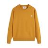 AMI 2025 Classic Couple Round Neck Same Color Flat Embroidered Love Woolen Sweater