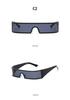 Futuristic Integrated Mirror Design Sunglasses – Trendy European & American Street Style Sun Protection.