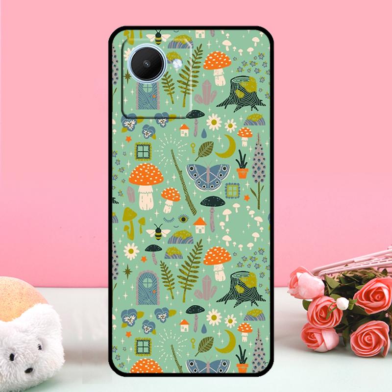 Mushroom Forest For Realme C55 C53 C35 C33 C30 C25s C21Y C11 C15 GT Neo5 GT3 GT5 9 10 11 12 Pro Plus Case