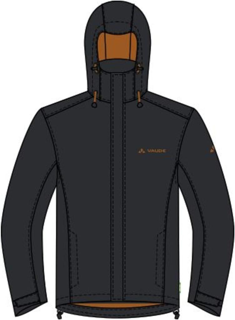 Куртка VAUDE Мужская куртка Escape Light Jacket (04341) Escape Light Jacke Herren черный/илово-коричневый
