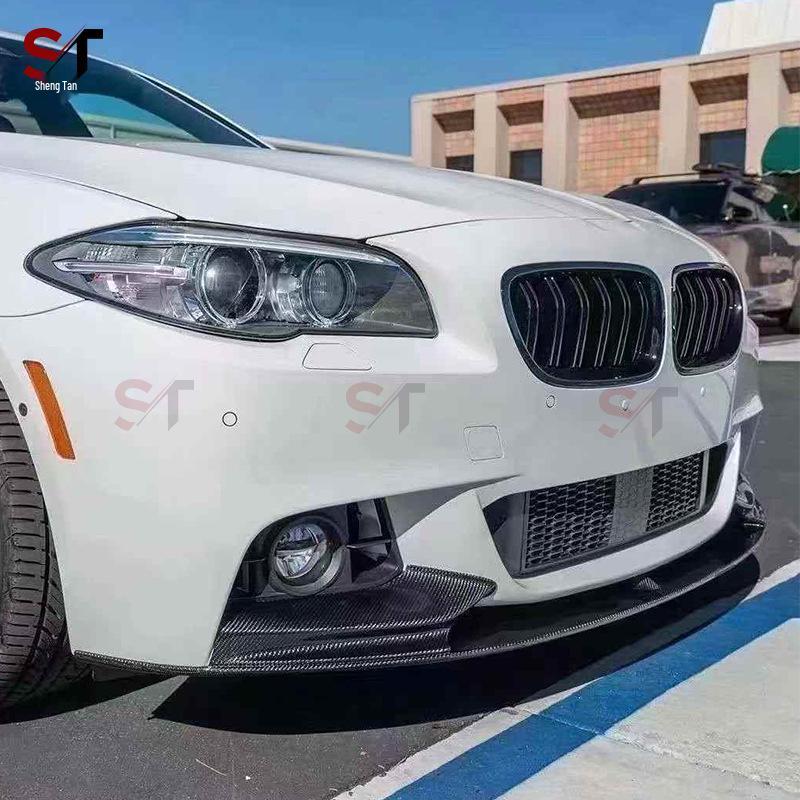 BMW M5 F10 MP Style Carbon Fiber Front Lip Spoiler Chin Bumper Diffuser Kit