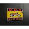 BSAROCKETARTZ Vintage Metal Plaque  British Motorbike Wall Sign for Garage Decor Vintage Motorcycle Art Gift