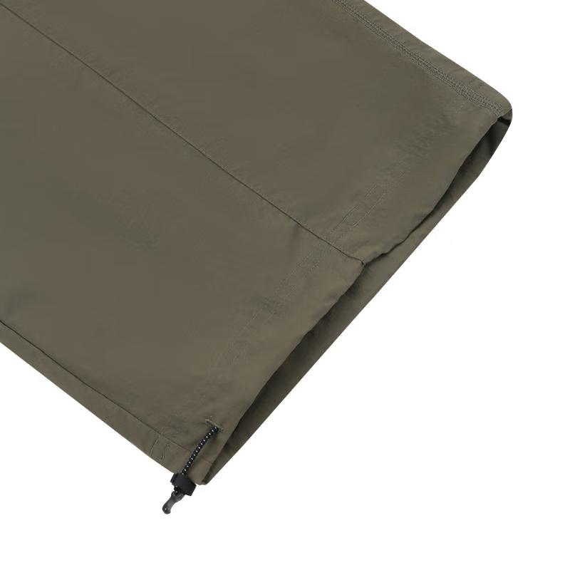 Adidas Future Style Detach Solid Color Minimalist Water Resistant Two In One Cargo Loose Fit Sports Casual Pants Men Bottoms Tree-Branch-Brown JI9895