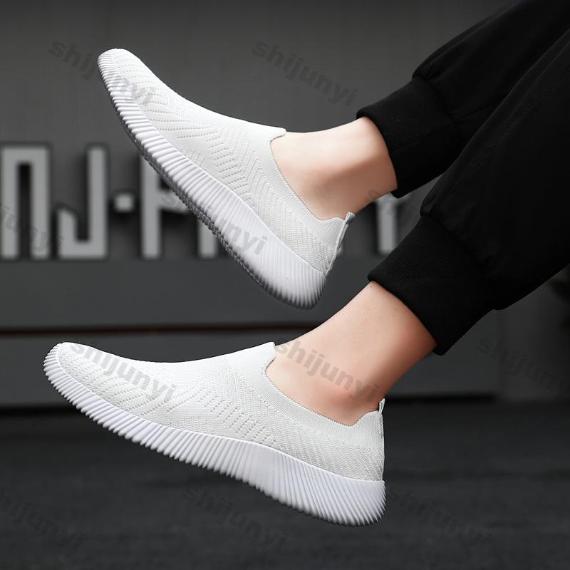 Large Size Women's Shoes 2025 Summer Mesh Breathable Non Slip Sports Casual Shoes Comfortable Lightweight Fashion Slip on Flats