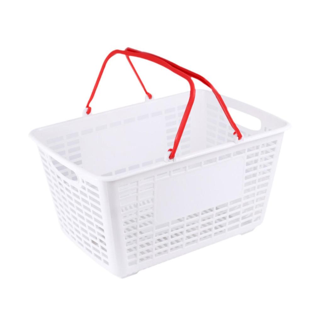 Shopping Basket Supermarket Organizer Multipurpose Ergonomic Storage Basket for Vegetables Garage Bedroom Closet Basement