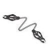 Erotic BDSM Unisex Metal Japanese Clover Style Body Nipple Clamps Brutal Bondage Restraint Dark Chain Sex Toy