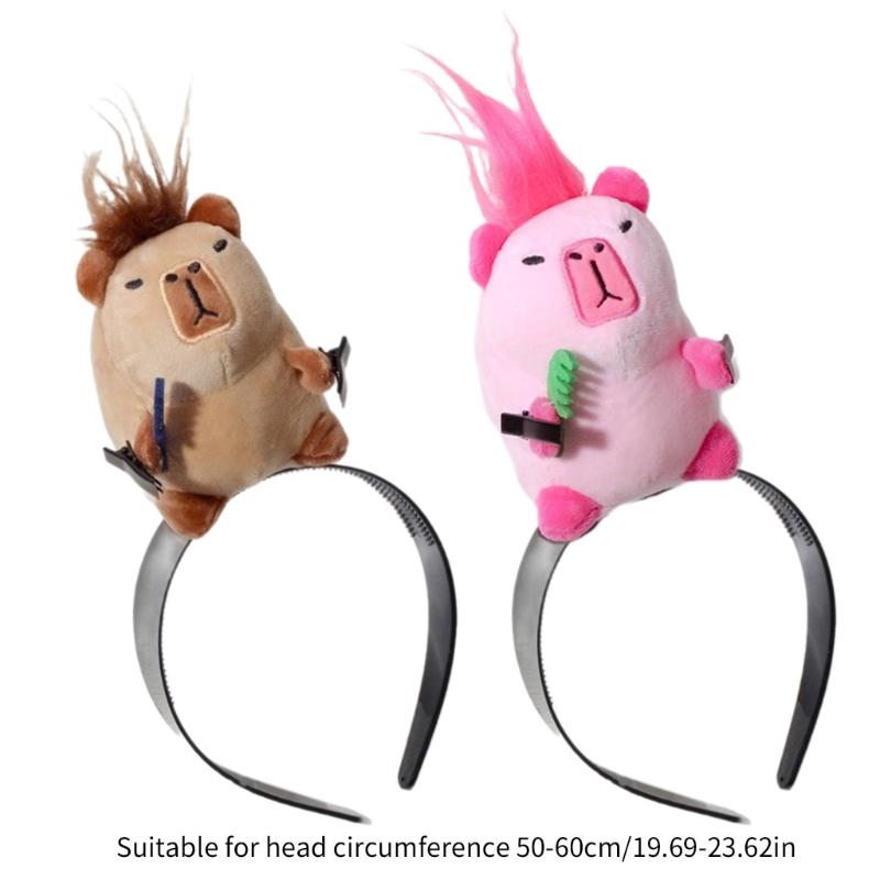 2 Stück Niedliches und Cartoon-Gesichtswasch-Haarband Lustiges Stirnband Haargummi Haarband Haaraccessoires für Frauen