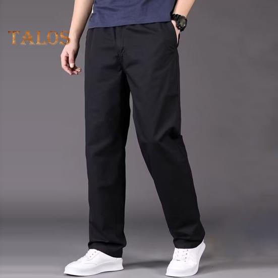 Herre Cargobukser Rette Brede Ben Ensfargede Lommer Knapp Glidelås Glatt Hurtigtørkende Outdoor Streetwear Langbukser