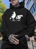 Black Hoodie - All-Season Casual Pullover Sweatshirt with Hood