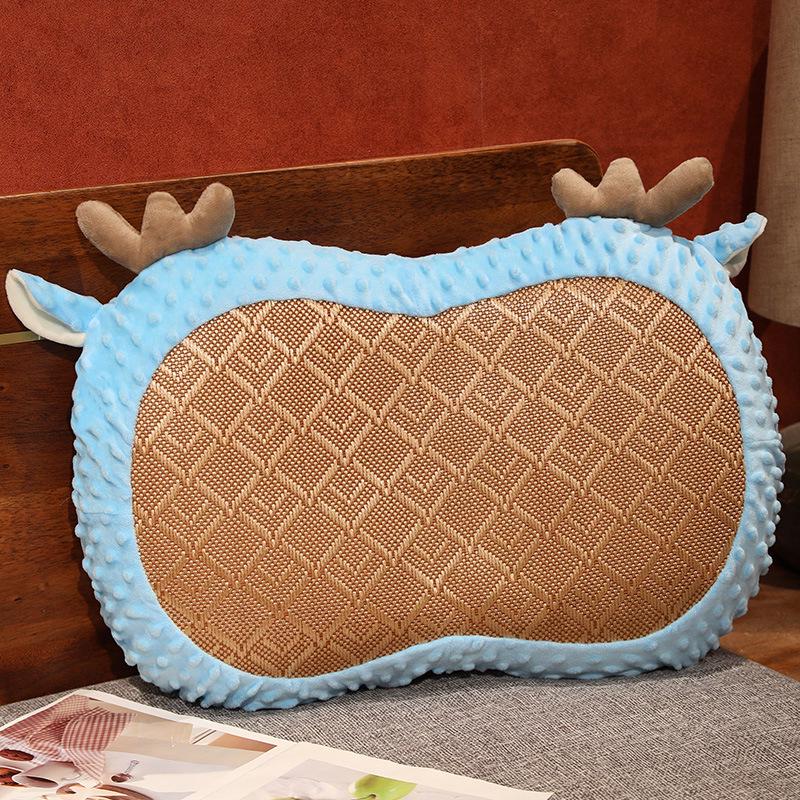 Cat Belly Memory Foam Summer Pillow - Cool Dormitory Cushion with Slow Rebound Core