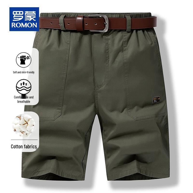 ROMON Men s Pure Cotton Casual Shorts XXL