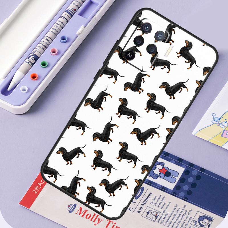 Dachshund Sausage Dog For Oppo A40 A60 A80 A94 A74 A54 A15 A18 A38 A58 A78 A98 A16 A76 A96 A57 A17 A77 A5 Pro Case