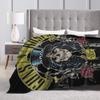 Guns N Roses Band  Super Soft Blanket  Travel Plush Throw Blanket Graphic Couch Chair Flannel Bedspread Sofa Bed Cover