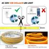 220V COB LED Strip Light 10m Flexible Tape Light Smart IC No Need Driver High Bright 240 LEDs Linear Lighting RA95