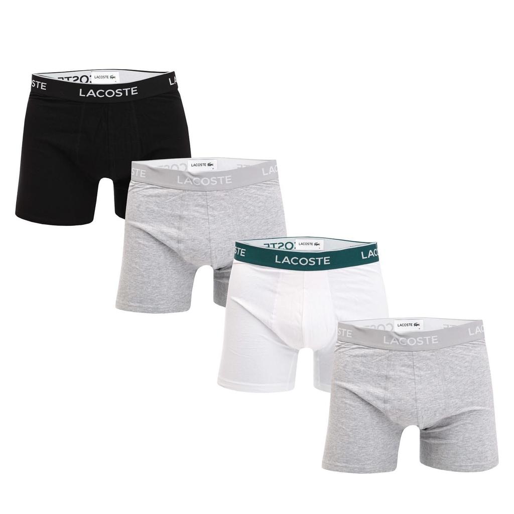 Lacoste Mens Cotton Stretch Boxer Shorts (Pack of 3)
