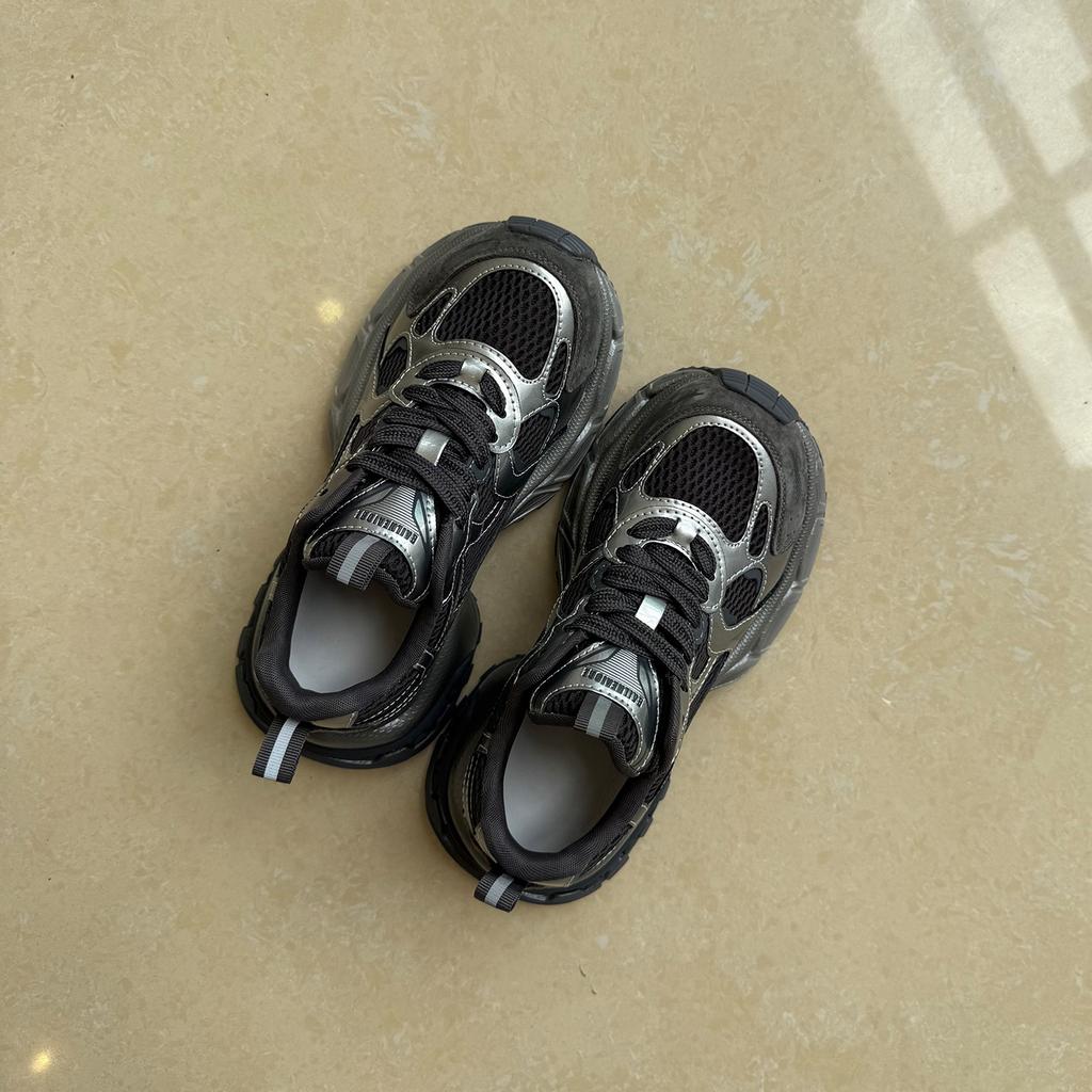 Leather dad shoes women 2025 new autumn platform ultra-light soft sole fashion casual sports shoes ins trendy shoes