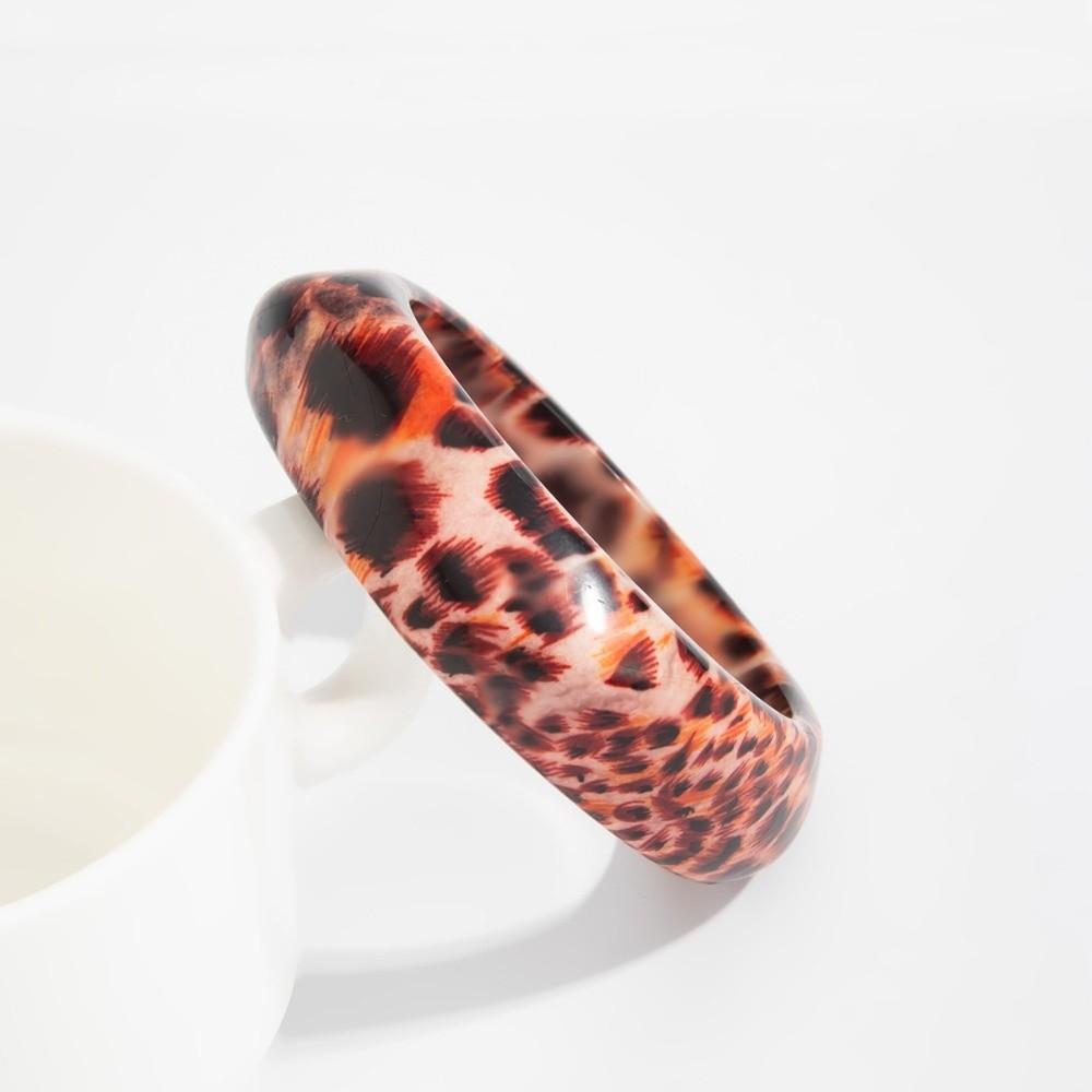 Dicker Acryl Armreif Unregelmäßiger Retro Handring Kreativer Unregelmäßiger Breiter Armband Schmuck