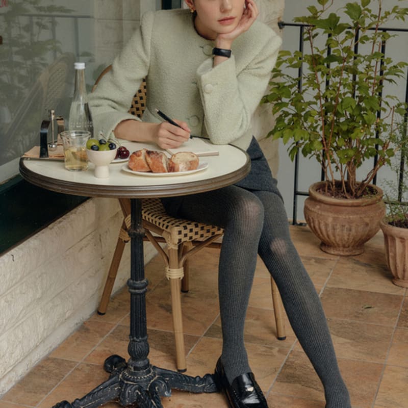 LOOKAST Grundläggande Bomullsstrumpbyxor / BASIC COTTON TIGHTS_2färger